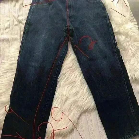 vtg basic edition mens jeans labeled 36x30 measure - Picture 3 of 6